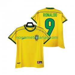 Dres Brazil RONALDO 9 Retro Domaći 1998 Kratkih Rukava - Muški