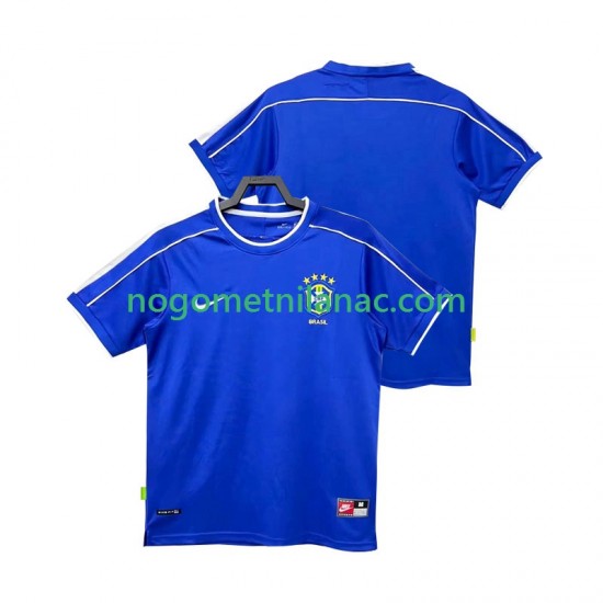 Dres Brazil Retro Gostujući 1998 Kratkih Rukava - Muški