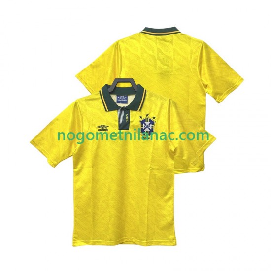 Dres Brazil 1991 1993 Retro Domaći Kratkih Rukava - Muški