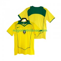 Dres Brazil Retro Domaći 2004 Kratkih Rukava - Muški Dres Brazil Retro Domaći 2004 Kratkih Rukava - Muški