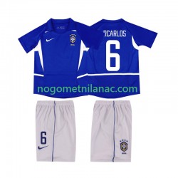 Dres Brazil Roberto Carlos 6 Retro Gostujući 2002 Kratkih Rukava - Dječji