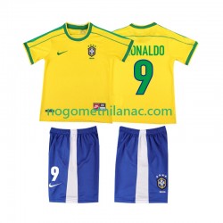 Dres Brazil Ronaldo 9 Retro Domaći 1998 Kratkih Rukava - Dječji