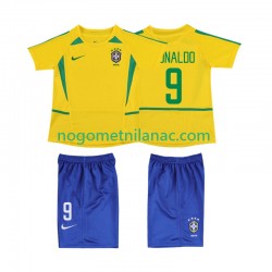 Dres Brazil Ronaldo 9 Retro Domaći 2002 Kratkih Rukava - Dječji
