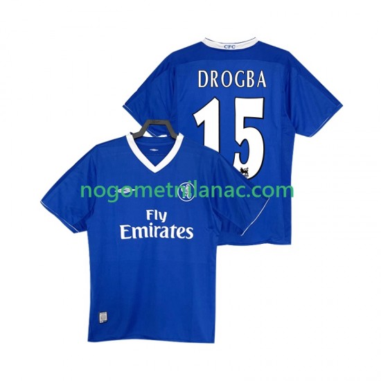 Dres Chelsea DROGBA 15 2003 2005 Retro Domaći Kratkih Rukava - Muški