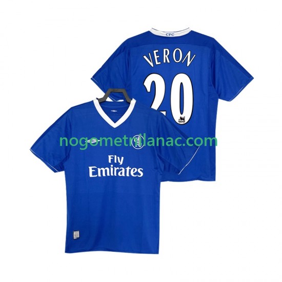 Dres Chelsea VERON 20 2003 2005 Retro Domaći Kratkih Rukava - Muški