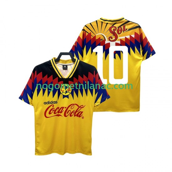 Dres Club América 10 1995 Retro Domaći Kratkih Rukava - Muški