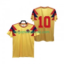 Dres Kolumbija 10 1990 Retro Domaći Kratkih Rukava - Muški