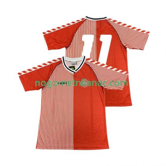 Dres Danska 11 1986 Retro Domaći Kratkih Rukava - Muški
