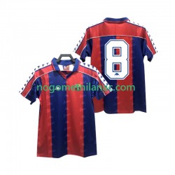 Dres FC Barcelona 8 1992 1995 Retro Domaći Kratkih Rukava - Muški Dres FC Barcelona 8 1992 1995 Retro Domaći Kratkih Rukava - Muški