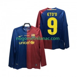 Dres FC Barcelona ETO O 9 Champions League 2009 Retro Domaći 2008 Dugim Rukavima - Muški Dres FC Barcelona ETO O 9 Champions League 2009 Retro Domaći 2008 Dugim Rukavima - Muški