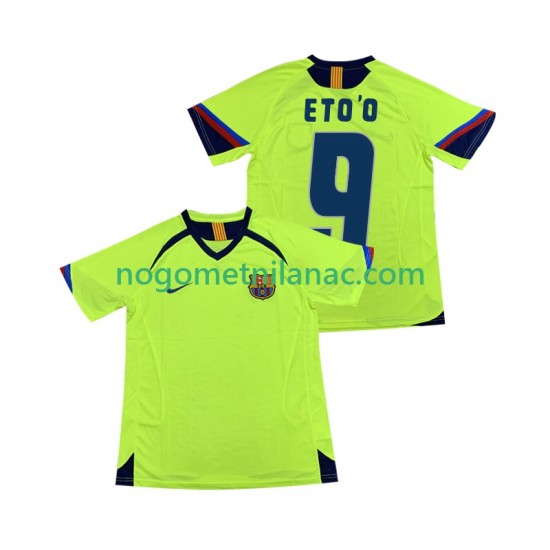 Dres FC Barcelona ETOO 9 2005 Retro Gostujući 2006 Kratkih Rukava - Muški