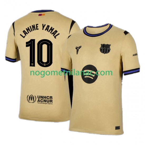 Dres FC Barcelona Lamine Yamal 10 UCL Gostujući 2025-2026 Kratkih Rukava - Muški
