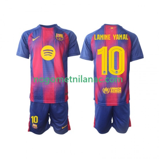 Dres FC Barcelona Lamine Yamal 10 Champions League Domaći 2025-2026 Kratkih Rukava - Dječji