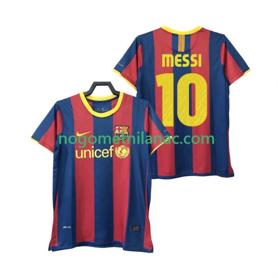 Dres FC Barcelona Lionel Messi 10 Retro Domaći 2011 2010 Kratkih Rukava - Muški