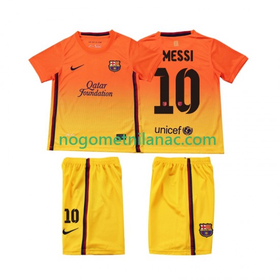 Dres FC Barcelona Lionel Messi 10 2012 2013 Retro Gostujući Kratkih Rukava - Dječji