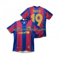 Dres FC Barcelona Lionel Messi 19 2007 Retro Domaći 2008 Kratkih Rukava - Muški