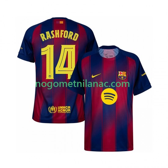 Dres FC Barcelona Marcus Rashford 14 Champions League Domaći 2025-2026 Kratkih Rukava - Muški