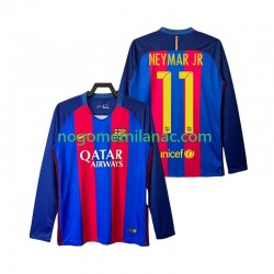 Dres FC Barcelona Neymar JR 11 2016 2017 Retro Domaći Dugim Rukavima - Muški