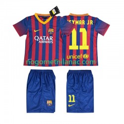 Dres FC Barcelona Neymar JR 11 2013 2014 Retro Domaći Kratkih Rukava - Dječji