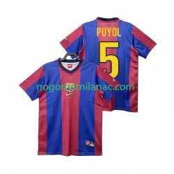 Dres FC Barcelona PUYOL 5 Retro Domaći 1998 1999 Kratkih Rukava - Muški Dres FC Barcelona PUYOL 5 Retro Domaći 1998 1999 Kratkih Rukava - Muški