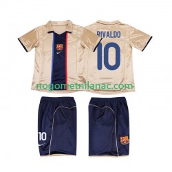 Dres FC Barcelona RIVALDO 10 2001 Retro Gostujući 2002 Kratkih Rukava - Dječji Dres FC Barcelona RIVALDO 10 2001 Retro Gostujući 2002 Kratkih Rukava - Dječji