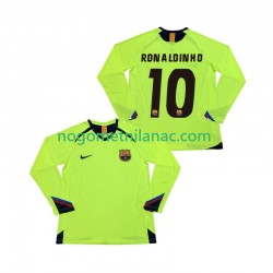 Dres FC Barcelona RONALDINHO 10 2005 Retro Gostujući 2006 Dugim Rukavima - Muški Dres FC Barcelona RONALDINHO 10 2005 Retro Gostujući 2006 Dugim Rukavima - Muški