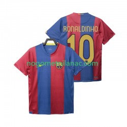 Dres FC Barcelona RONALDINHO 10 2007 Retro Domaći 2006 Kratkih Rukava - Muški Dres FC Barcelona RONALDINHO 10 2007 Retro Domaći 2006 Kratkih Rukava - Muški