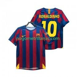 Dres FC Barcelona RONALDINHO 10 Champions League 2005 Retro Domaći 2006 Kratkih Rukava - Muški Dres FC Barcelona RONALDINHO 10 Champions League 2005 Retro Domaći 2006 Kratkih Rukava - Muški