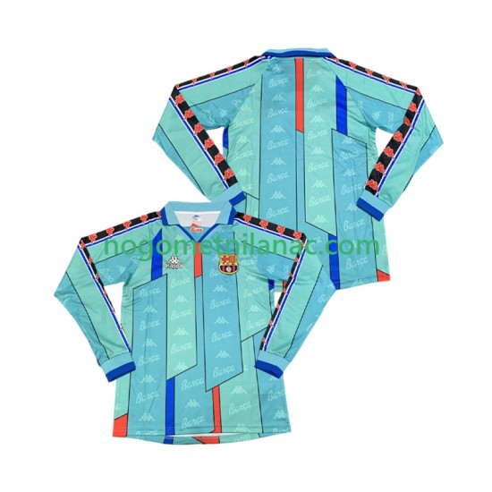 Dres FC Barcelona 1996 1997 Retro Gostujući Dugim Rukavima - Muški