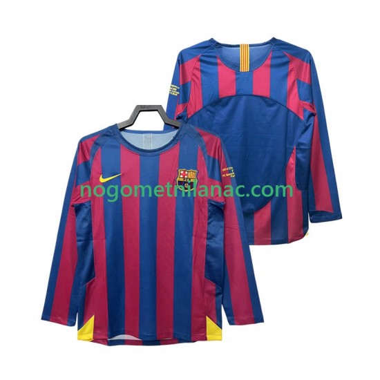 Dres FC Barcelona Champions League 2005 Retro Domaći 2006 Dugim Rukavima - Muški