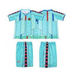 Dres FC Barcelona 1996 1997 Retro Gostujući Kratkih Rukava - Dječji