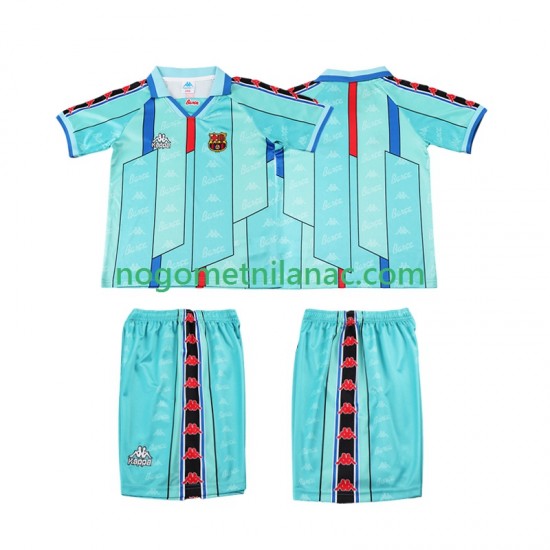 Dres FC Barcelona 1996 1997 Retro Gostujući Kratkih Rukava - Dječji