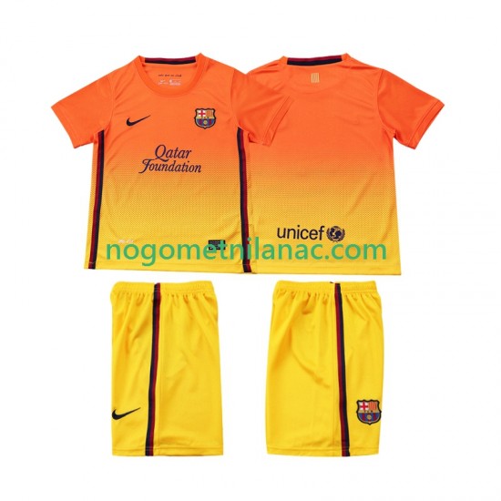 Dres FC Barcelona 2012 2013 Retro Gostujući Kratkih Rukava - Dječji