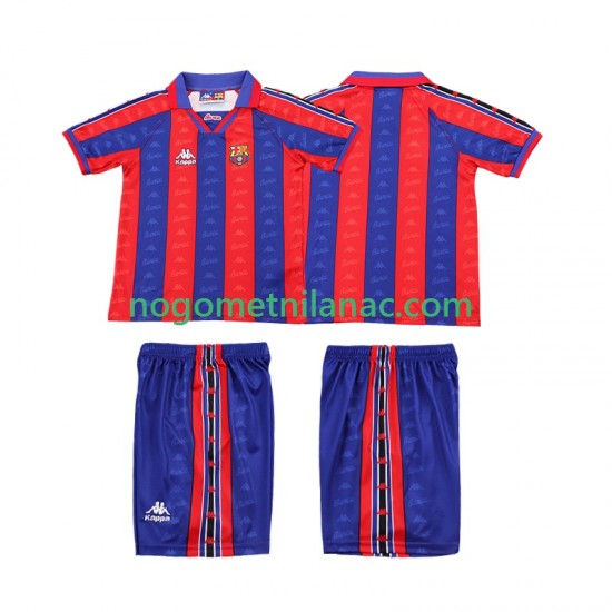 Dres FC Barcelona 1996 1997 Retro Domaći Kratkih Rukava - Dječji