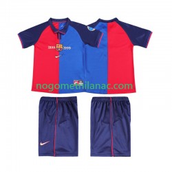 Dres FC Barcelona 2000 Retro Domaći 1999 Kratkih Rukava - Dječji