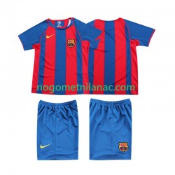 Dres FC Barcelona 2005 Retro Domaći 2004 Kratkih Rukava - Dječji
