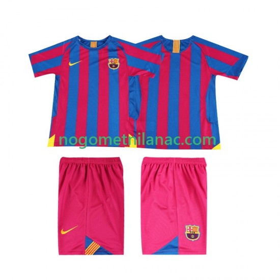 Dres FC Barcelona 2005 Retro Domaći 2006 Kratkih Rukava - Dječji