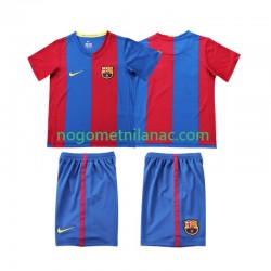 Dres FC Barcelona 2007 Retro Domaći 2006 Kratkih Rukava - Dječji