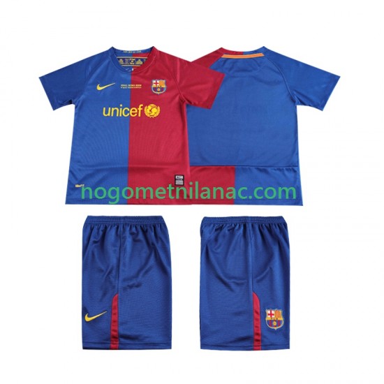 Dres FC Barcelona Champions League 2009 Retro Domaći 2008 Kratkih Rukava - Dječji