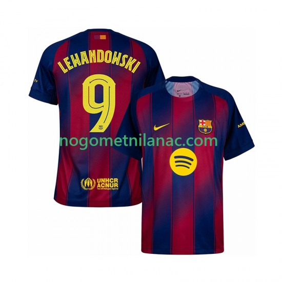 Dres FC Barcelona Robert Lewandowski 9 Champions League Domaći 2025-2026 Kratkih Rukava - Muški