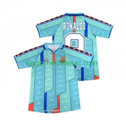 Dres FC Barcelona Ronaldo 9 1996 1997 Retro Gostujući Kratkih Rukava - Muški Dres FC Barcelona Ronaldo 9 1996 1997 Retro Gostujući Kratkih Rukava - Muški