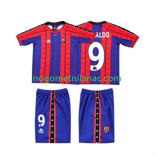 Dres FC Barcelona Ronaldo 9 1997 Retro Domaći 1998 Kratkih Rukava - Dječji