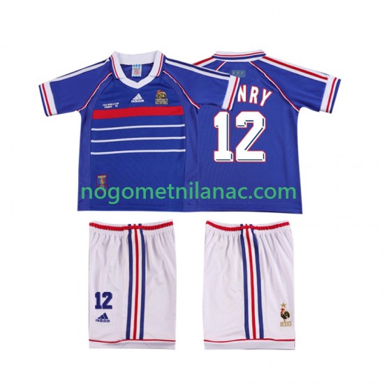Dres Francuska Henry 12 Retro Domaći 1998 Kratkih Rukava - Dječji