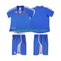 Dres Francuska 2000 Retro Domaći Kratkih Rukava - Dječji Dres Francuska 2000 Retro Domaći Kratkih Rukava - Dječji