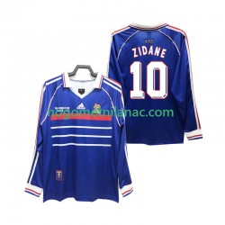 Dres Francuska ZIDANE 10 Retro Domaći 1998 Dugim Rukavima - Muški