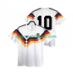 Dres Njemačka 10 1990 Retro Domaći Kratkih Rukava - Muški Dres Njemačka 10 1990 Retro Domaći Kratkih Rukava - Muški