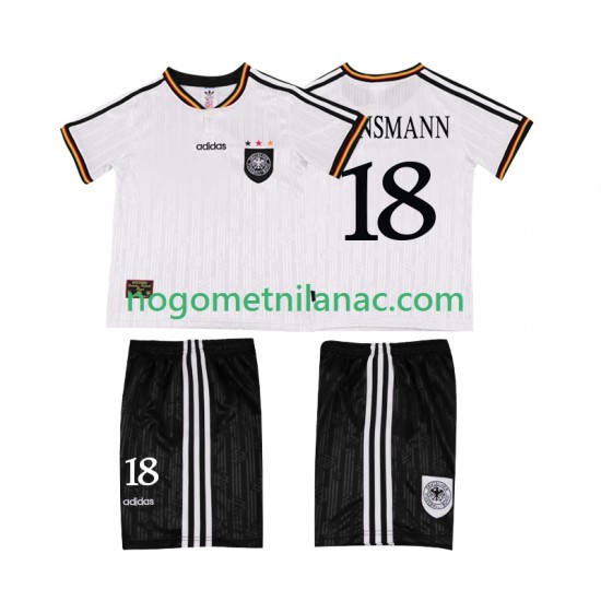 Dres Njemačka KLINSMANN 18 1996 Retro Domaći Kratkih Rukava - Dječji
