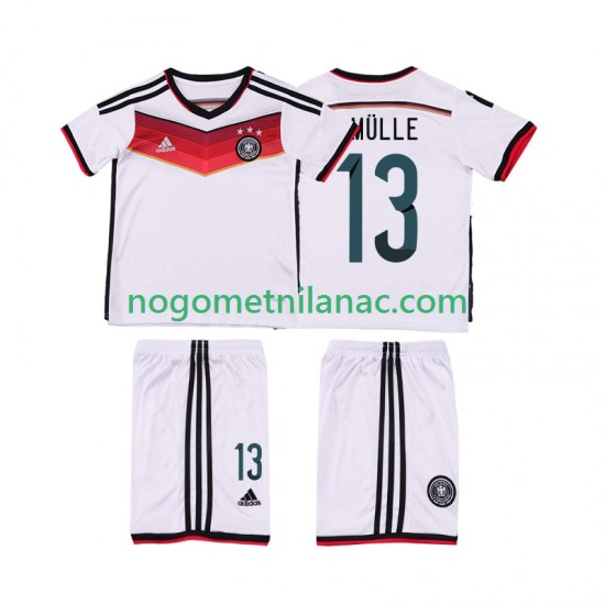Dres Njemačka MULLER 13 2014 Retro Domaći Kratkih Rukava - Dječji