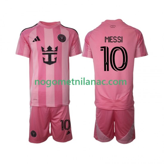 Dres Inter Miami Lionel Messi 10 Domaći 2025 Kratkih Rukava - Dječji