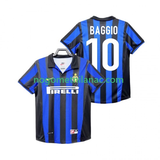 Dres Inter Milan BAGGIO 10 Retro Domaći 1998 1999 Kratkih Rukava - Muški